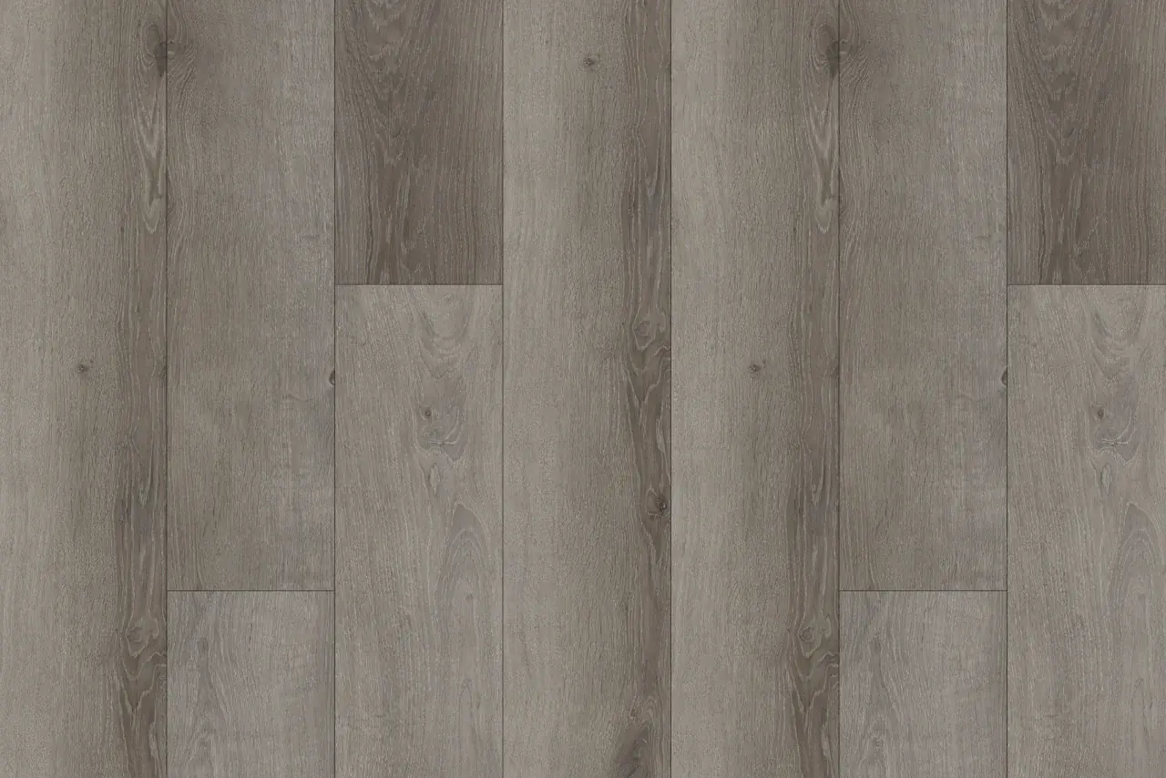 Bay Window Living Room with SPC Wood-Look Flooring